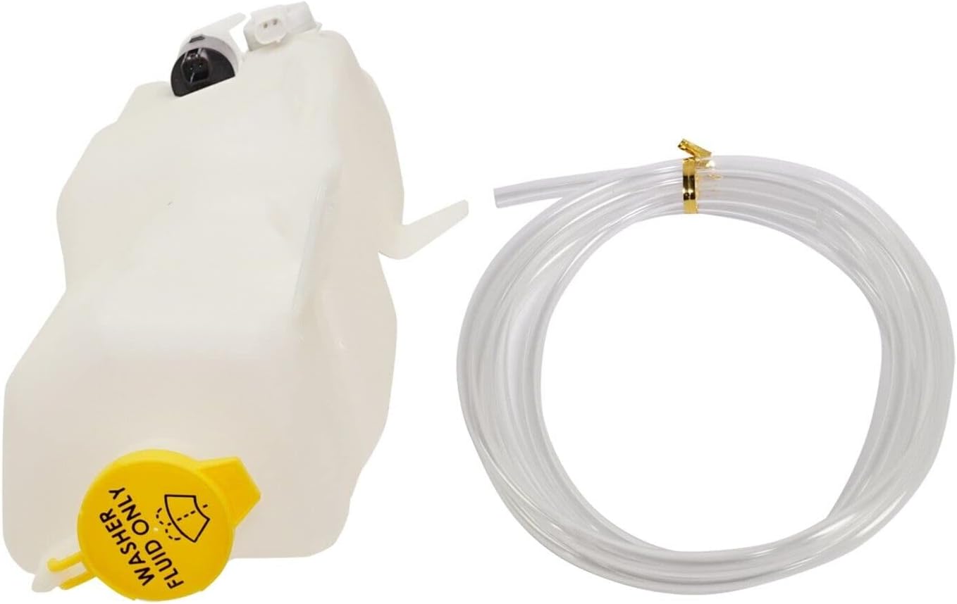 Washer Reservoir Assembly With Pump Cap & Sensor Direct Replacement Compatible With 2005 Dodge Ram CH1288198 55077476AC-PFM