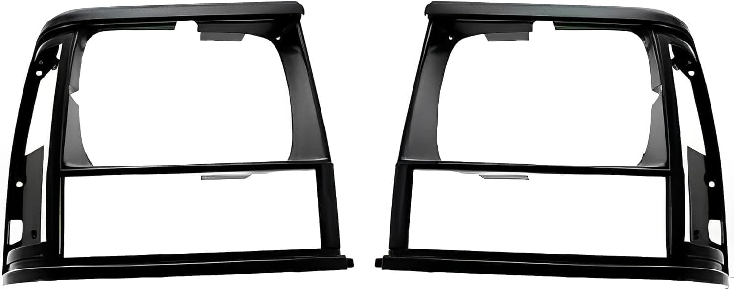 Front Grille Primed Shell And Insert + Header Panel + Headlights + Signal & Marker Lamps Right And Left Side Direct Replacement Compatible With Jeep Cherokee 1991-1996 CH1200176
