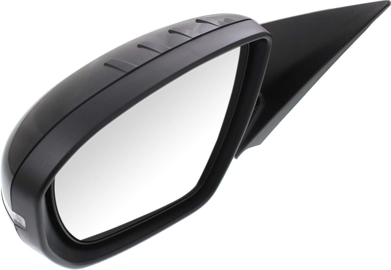 Front Power Mirror Manual Folding Heated Primed Left Driver Side Direct Replacement Compatible With 2014-2015 Kia Optima KI1320175 876104C501