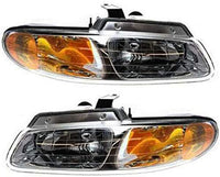 Set Of 2 Front Headlight Assembly Right Passenger & Left Driver Side Direct Replacement Compatible With 2000 Chrysler Town & Country/Voyager/Dodge Caravan CH2502134 CH2503134