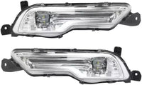 Front Bumper Cover Primed + Upper Lower Center Grilles + Headlights + Fog Lights & Covers With Chrome Trim Left And Right Side Direct Replacement Compatible With 2017-2018 Ford Fusion