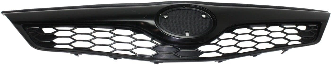 Front Grille Partial Painted Black Plastic Direct Replacement Compatible With 2012-2014 Toyota Camry TO1200354 5310106340C0