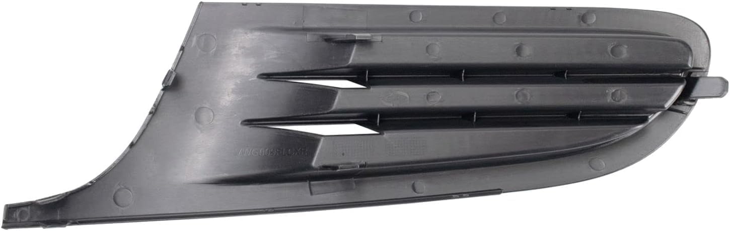 Front Fog Light Cover Textured Dark Gray Right Passenger Side Direct Replacement Compatible With 2010-2014 Volkswagen Golf VW1039118 5K0853666A9B9