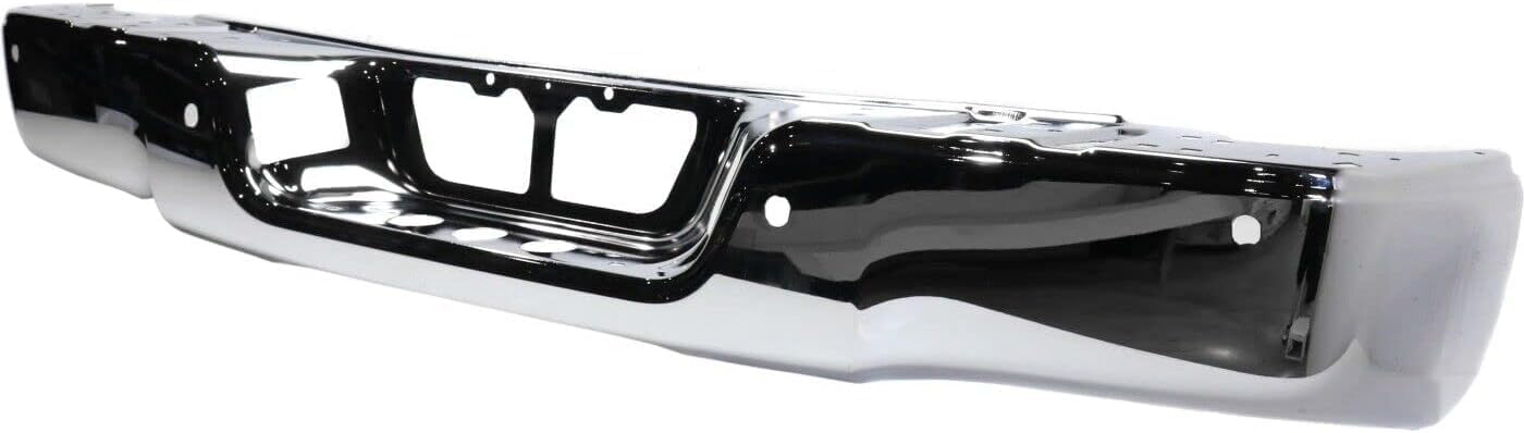 Rear Step Bumper Face Bar Chrome Steel Direct Replacement Compatible With 2007-2013 Toyota Tundra TO1102245 521510C090