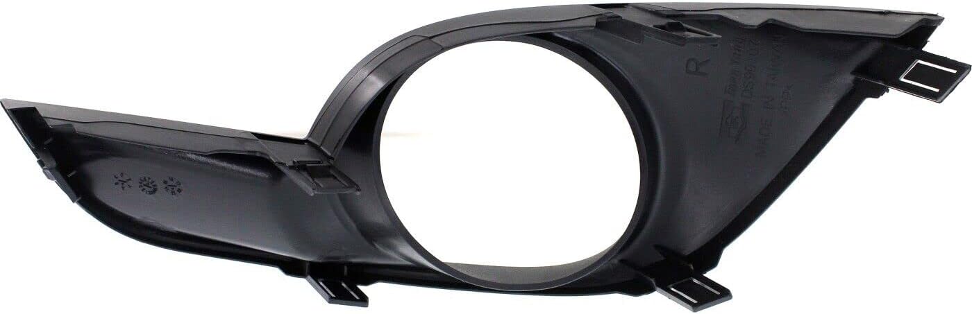Front Fog Light Molding Trim Textured Right Passenger Side Direct Replacement Compatible With 2013-2015 Nissan Altima NI1039115 622563TA0B