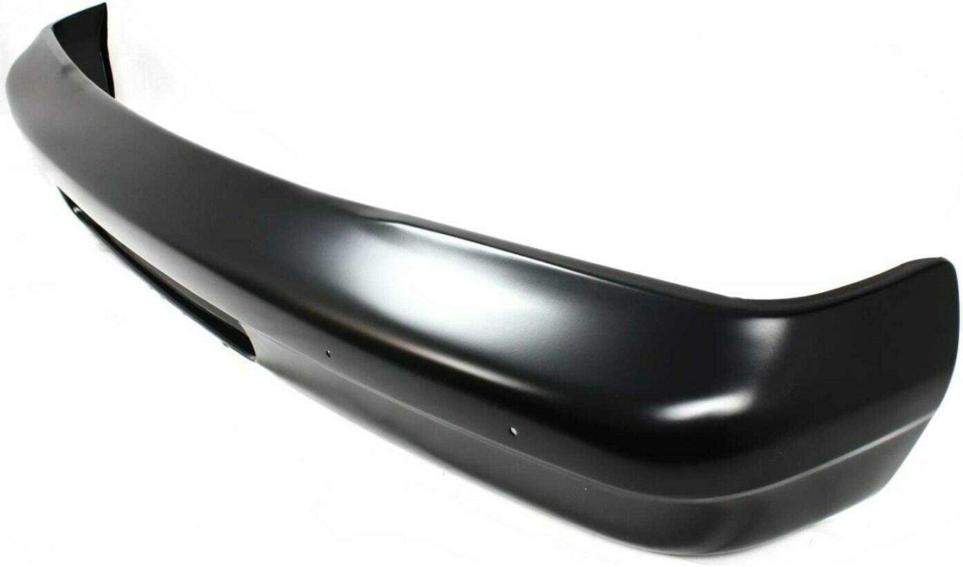 Front Bumper Face Bar Primed Steel With Valance Hole & Without Molding And Pad Holes Direct Replacement Compatible With 1992-2007 Ford E-Series FO1002341 4C2Z17757AAA