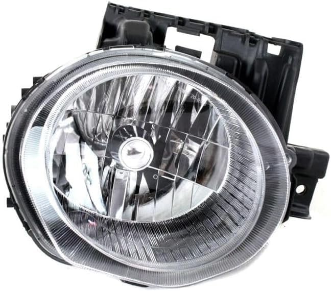 Set Of 2 Front Head Light Assembly Plastic Left Driver & Right Passenger Side Direct Replacement Compatible With 2011-2014 Nissan Juke NI2503201 NI2502201 260101KM0A 260601KM0A