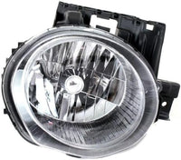 Set Of 2 Front Head Light Assembly Plastic Left Driver & Right Passenger Side Direct Replacement Compatible With 2011-2014 Nissan Juke NI2503201 NI2502201 260101KM0A 260601KM0A