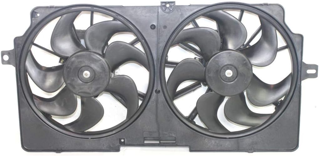 Front Dual Fan Shroud Assembly Direct Replacement Compatible with 1999-2000 Chevrolet Venture GM3115155 12367289