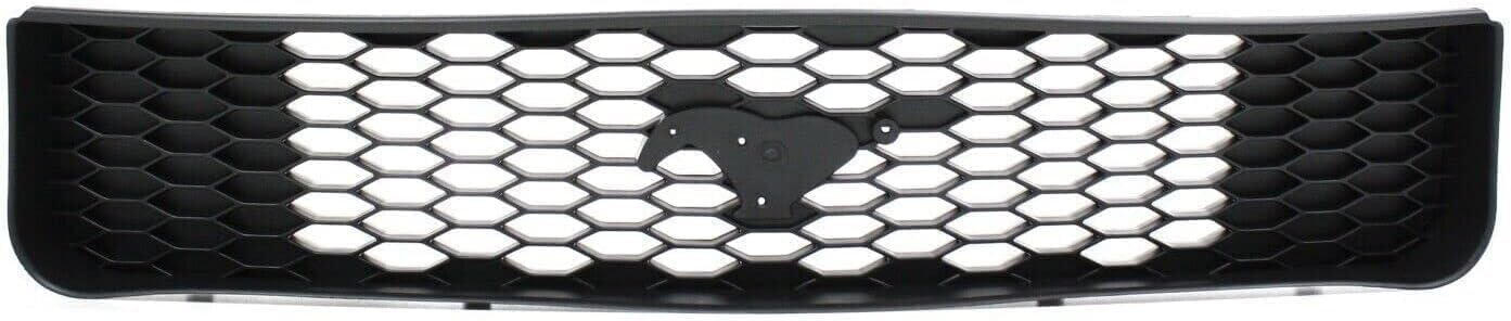 Front Upper & Lower Grille Textured + Bumper Brackets Left Drive & Right Passenger Side Direct Replacement Compatible With 2005-2009 Ford Mustang FO1200421 FO1036115 FO1066166