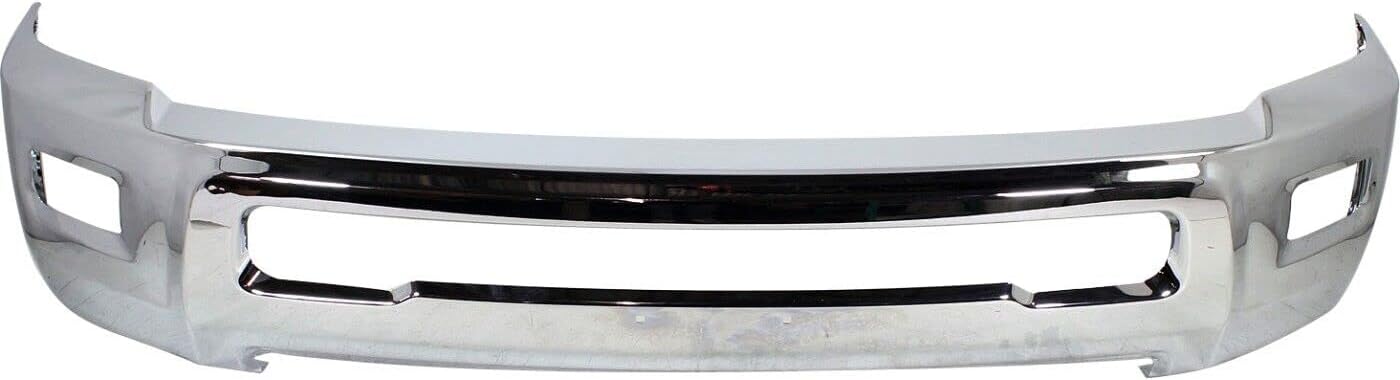 Front Bumper Chrome Steel + Lower Valance Air Deflector Textured Direct Replacement Compatible With 2010-2012 Dodge Ram 2500/2010-2013 3500...