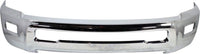 Front Bumper Chrome Steel + Lower Valance Air Deflector Textured Direct Replacement Compatible With 2010-2012 Dodge Ram 2500/2010-2013 3500...