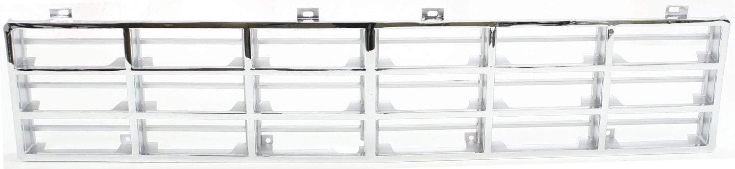 Front Grille Chrome Insert Direct Replacement Compatible With 1981-1985 Dodge Full Size Pickup CH1200104 4168723