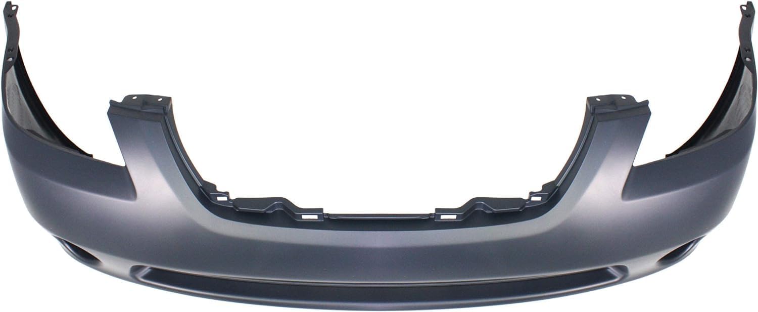 Front Bumper Cover Primed With Fog Light Holes Direct Replacement Compatible With 2002-2004 Nissan Altima NI1000193 620228J040