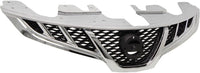 Front Grille Chrome Shell With Primed Insert Plastic Direct Replacement Compatible With 2011-2014 Nissan Murano NI1200270 623101SZ0B