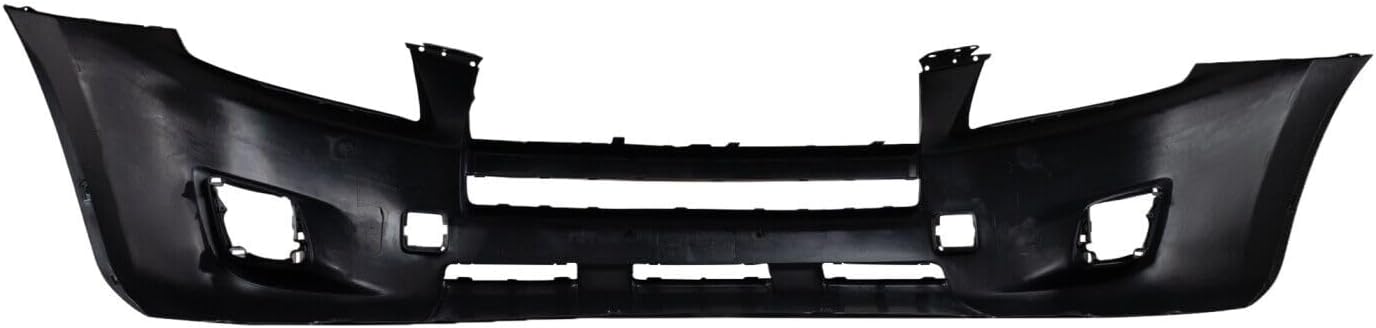 Front Bumper Cover Primed With Fog Light Holes Direct Replacement Compatible With 2009-2012 Toyota RAV4 TO1000349 521190R901