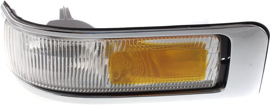 Set Of 2 Front Corner Light Lens And Housing Right Passenger & Left Driver Side Direct Replacement Compatible With 1995-1997 Lincoln Town Car FO2551132 FO2550132 F5VY15A201A