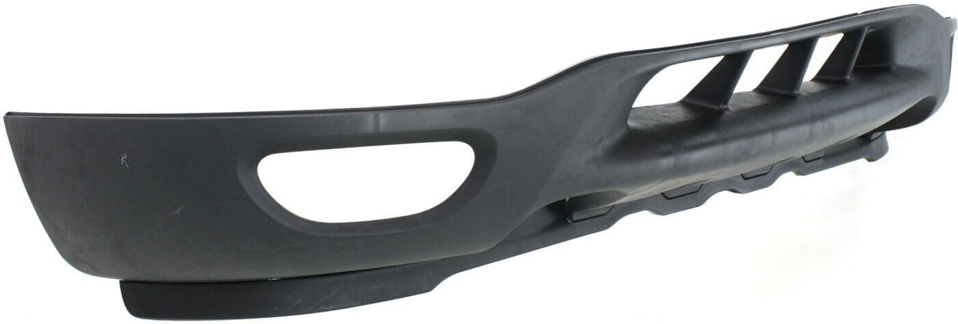 AUTOS PARTS PLUS Front Bumper Lower Valance Panel Textured With Fog Light & Tow Hook Holes Direct Replacement Compatible With 1999-2003 Ford F-Series / 1999-2002 Expedition FO1095181 XL3Z17626BA