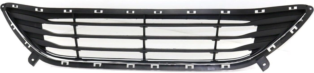 Front Bumper Grille Textured With Chrome Insert Plastic Direct Replacement Compatible With Hyundai Elantra 2011-2013 HY1036123 865603X000