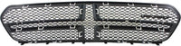 Front Grille Insert Textured With Chrome Trim Direct Replacement Compatible With 2014-2020 Dodge Durango CH1202104 5113713AB