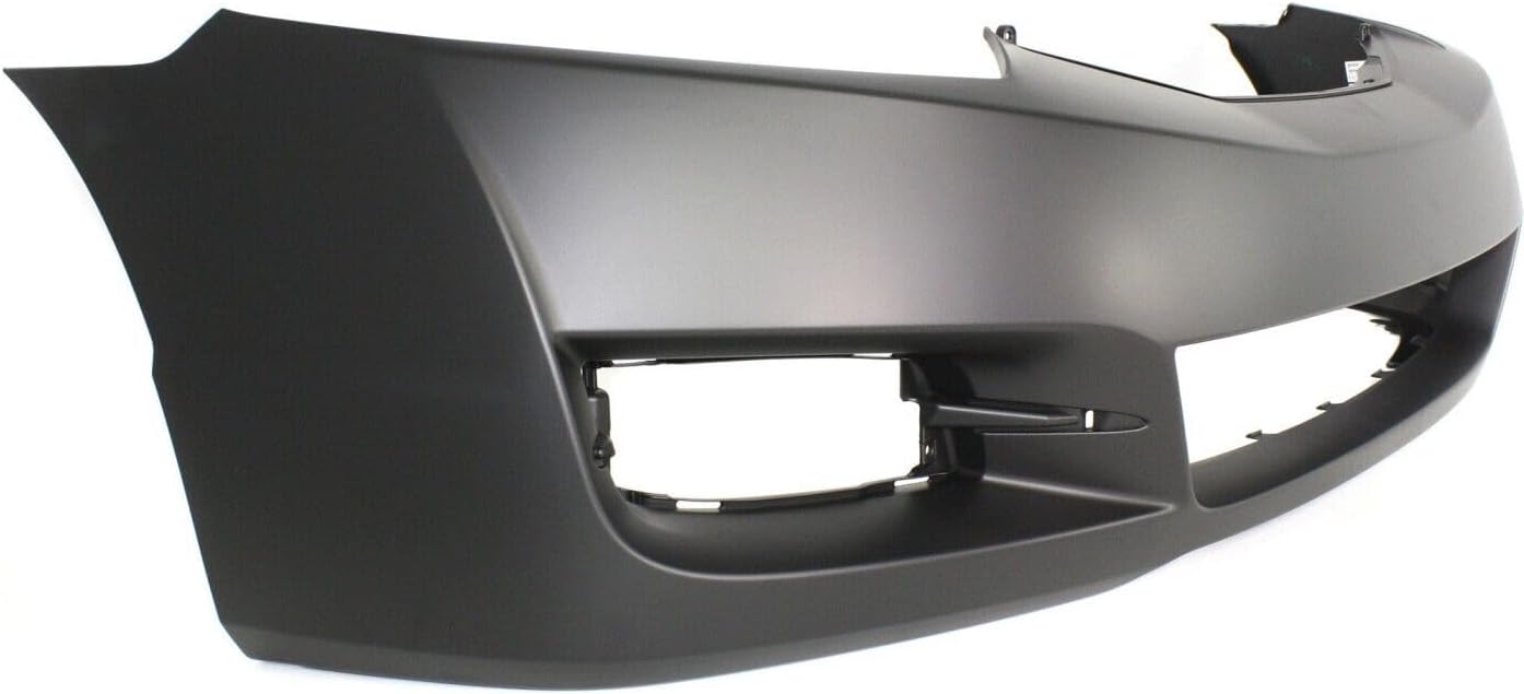 Front Bumper Cover Primed + Upper Grille Textured Shell & Insert Direct Replacement Compatible With 2009-2011 Honda Civic HO1000262 HO1200199 04711SVAA80ZZ 71121SVAA50