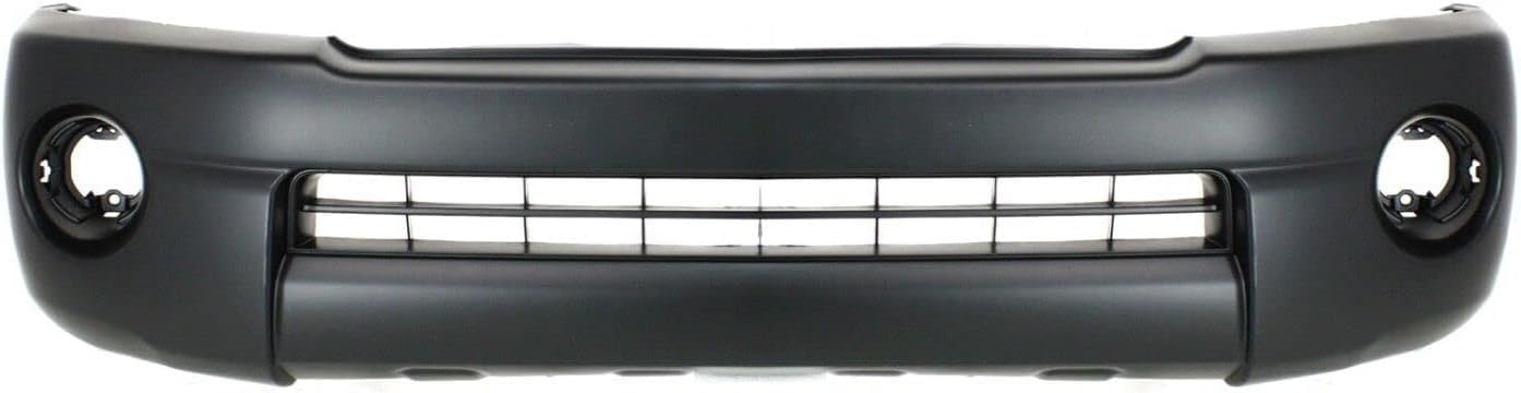 AUTOS PARTS PLUS Front Bumper Cover Textured Plastic + Grille Chrome Shell With Black Insert Direct Replacement Compatible With 2005-2008 Toyota Tacoma TO1000302 TO1200268 5211904040 5310004360