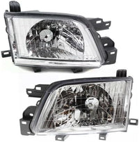 Set Of 2 Front Headlight Assembly Right Passenger & Left Driver Side Direct Replacement Compatible With 2001-2002 Subaru Forester SU2502107 SU2503107 84001FC230 84001FC220