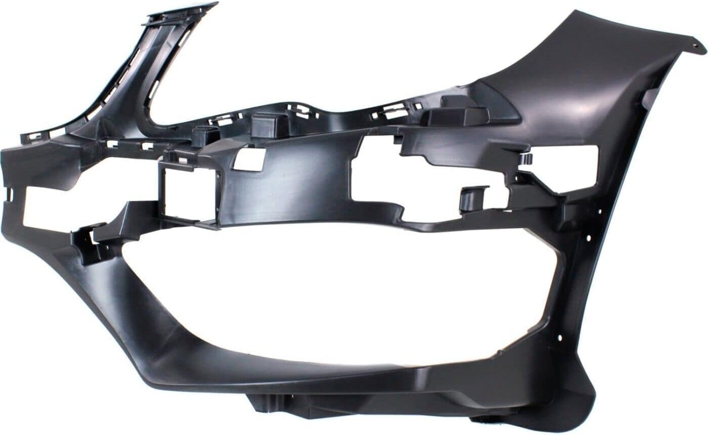 Set of 2 Front Bumper Cover Support Bracket Plastic Left Driver & Right Passenger Side Direct Replacement Compatible with 2014-2017 Mercedes Benz E-Class MB1043115 MB1042115