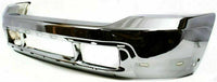 AUTOS PARTS PLUS Front Bumper Chrome Steel With Lower Cover Holes Direct Replacement Compatible With 1999-2004 Ford F-Series Super Duty FO1002375 3C3Z17757BA