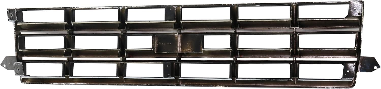 Front Grille Chrome Shell With Painted Black Insert Direct Replacement Compatible With 1983-1990 Chevrolet S10 Blazer / 1982-1990 Pickup GM1200370 14067219