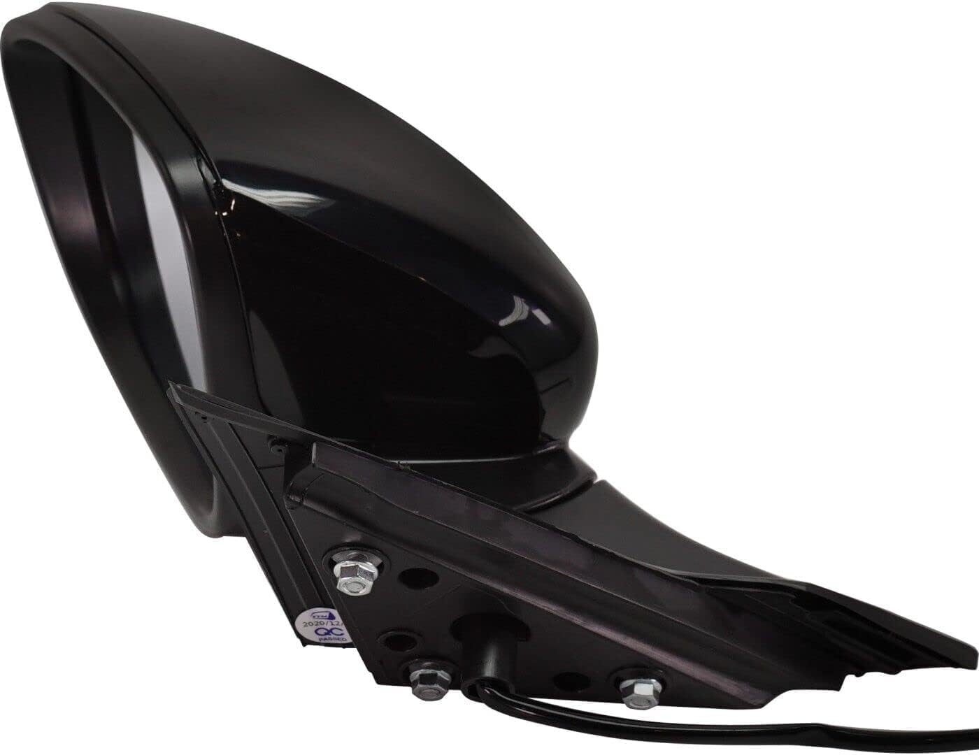 Front Power Mirror Manual Folding Non-Heated Primed Left Driver Side Direct Replacement Compatible With 2018-2022 Honda Accord HO1320328 76258TVAA02 76251TVAA01ZJ