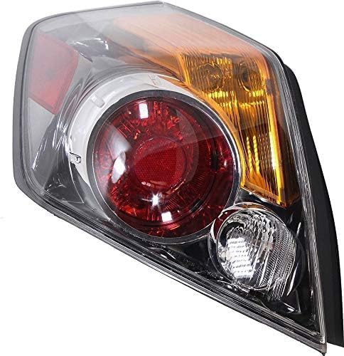 Tail Light Left Driver Side Direct Replacement Compatible With 2007-2012 Nissan Altima NI2800190 NI2800176 26555ZX00B 26555ZN50A