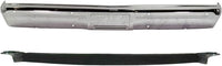 Front Bumper Face Bar Chrome Steel + Lower Valance Air Deflector Primed Plastic Direct Replacement Compatible With 1989-1991 Chevrolet/GMC C/K Full Size Pickup GM1002142 GM1092122
