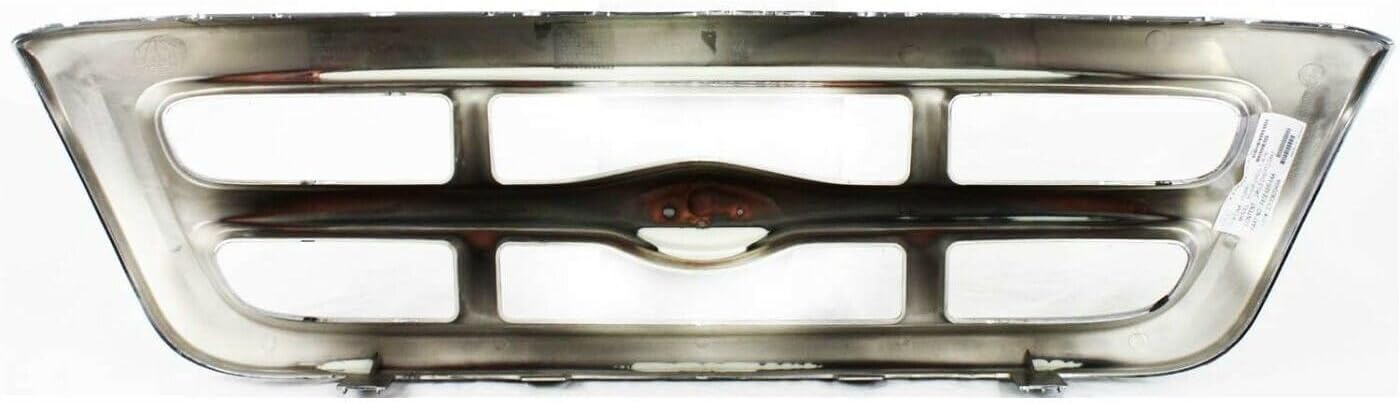 Front Grille Chrome Shell & Insert Direct Replacement Compatible With 1998-2000 Ford Ranger FO1200340 F87Z8200EAA