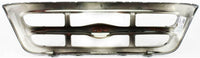 Front Grille Chrome Shell & Insert Direct Replacement Compatible With 1998-2000 Ford Ranger FO1200340 F87Z8200EAA