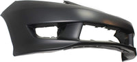 Front Bumper Cover Primed Plastic + Lower Grille Textured Direct Replacement Compatible With 2009-2011 Honda Fit