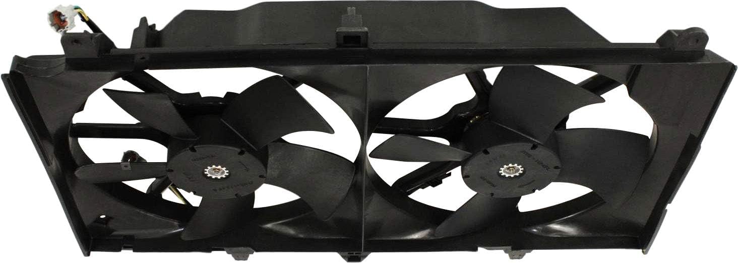 Front Radiator Cooling Fan Assembly Direct Replacement Compatible With 2003-2006 Nissan 350Z / 2003-2005 Infiniti G35 NI3115127 21481CF40B