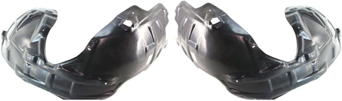Front Fender Liners Plastic Left Driver & Right Passenger Side Direct Replacement Compatible With 2008-2014 Dodge Challenger CH1248150 CH1249150 5028751AF 5028750AF