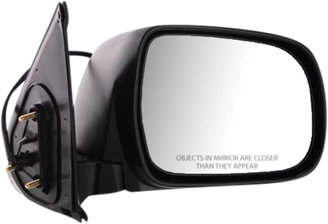 Set Of 2 Front Power Mirror Manual-Folding Non-Heated Plastic Left Driver & Right Passenger Side Direct Replacement Compatible With 2005-2011 Toyota Tacoma TO1320256 TO1321256