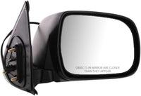 Set Of 2 Front Power Mirror Manual-Folding Non-Heated Plastic Left Driver & Right Passenger Side Direct Replacement Compatible With 2005-2011 Toyota Tacoma TO1320256 TO1321256