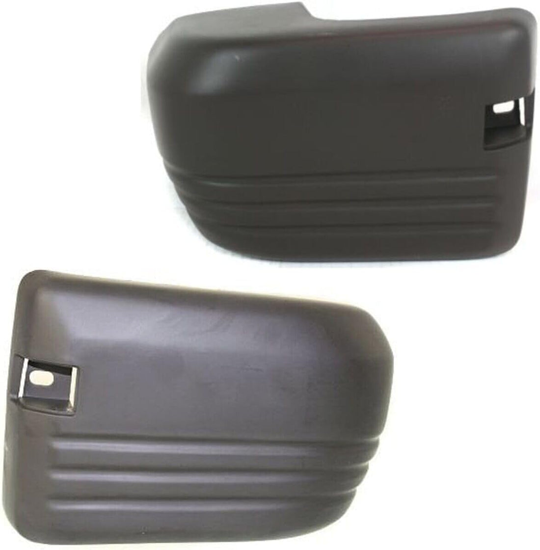 Set Of 2 Rear Bumper End Cap Primed Left Driver & Right Passenger Side Direct Replacement Compatible With 1989-1991 Isuzu Trooper IZ1105117 IZ1104117 8944886230 8944886240