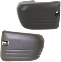 Set Of 2 Rear Bumper End Cap Primed Left Driver & Right Passenger Side Direct Replacement Compatible With 1989-1991 Isuzu Trooper IZ1105117 IZ1104117 8944886230 8944886240
