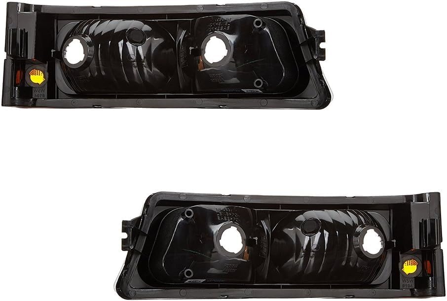 Front Headlights + Signal Light Left Driver & Right Passenger Side Direct Replacement Compatible With 2003-2006 Chevrolet Silverado 1500 2500HD 3500 GM2503224 GM2502224 GM2521185