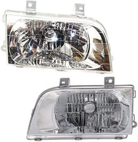 Set Of 2 Front Head Light Assembly Halogen Right Passenger & Left Driver Side Direct Replacement Compatible With 1998-2002 Kia Sportage KI2502104 KI2503104 0K08A51040B 0K08A51030B