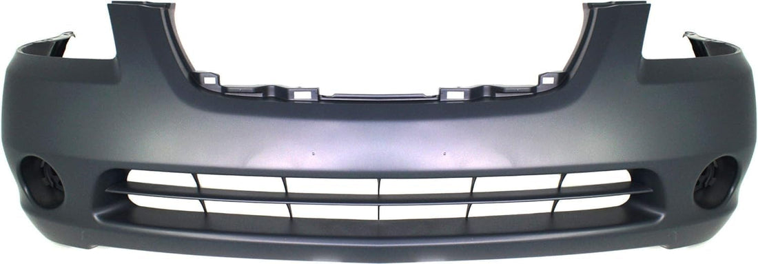 Front Bumper Cover Primed With Fog Light Holes Direct Replacement Compatible With 2002-2004 Nissan Altima NI1000193 620228J040