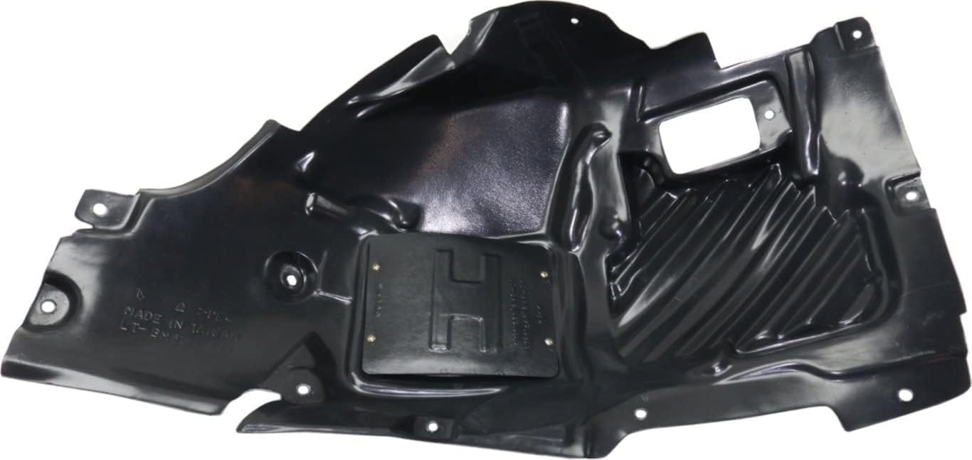 Front Fender Liner Middle Section Left Driver Side Direct Replacement Compatible With 2014-2019 BMW 3-Series GT BM1248154 51717288909