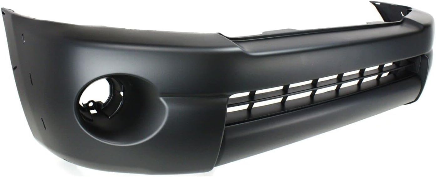 AUTOS PARTS PLUS Front Bumper Cover Textured Plastic + Grille Chrome Shell With Black Insert Direct Replacement Compatible With 2005-2008 Toyota Tacoma TO1000302 TO1200268 5211904040 5310004360