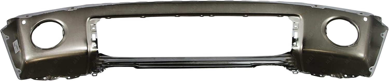Front Bumper Steel Chrome With Park Assist Sensor Holes Direct Replacement Compatible With 2007-2013 Toyota Tundra TO1002181 521110C901