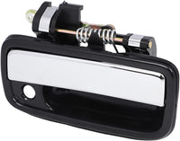 Front Door Handle Textured Black with Chrome Lever Left Driver & Right Passenger Side Direct Replacement Compatible with 1995-2004 Toyota Tacoma TO1310123 TO1311123 6922035030