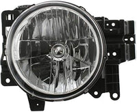 Set Of 2 Front Head Light Assembly Lens And Housing Plastic Left Driver & Right Passenger Side Direct Replacement Compatible With 2007-2014 Toyota FJ Cruiser TO2502173 TO2503173